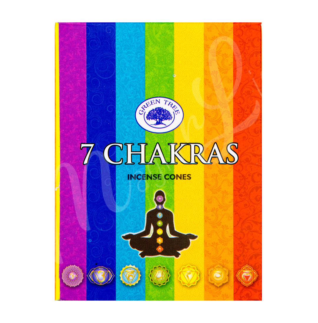 Green Tree Cono de Incienso 7 Chakras