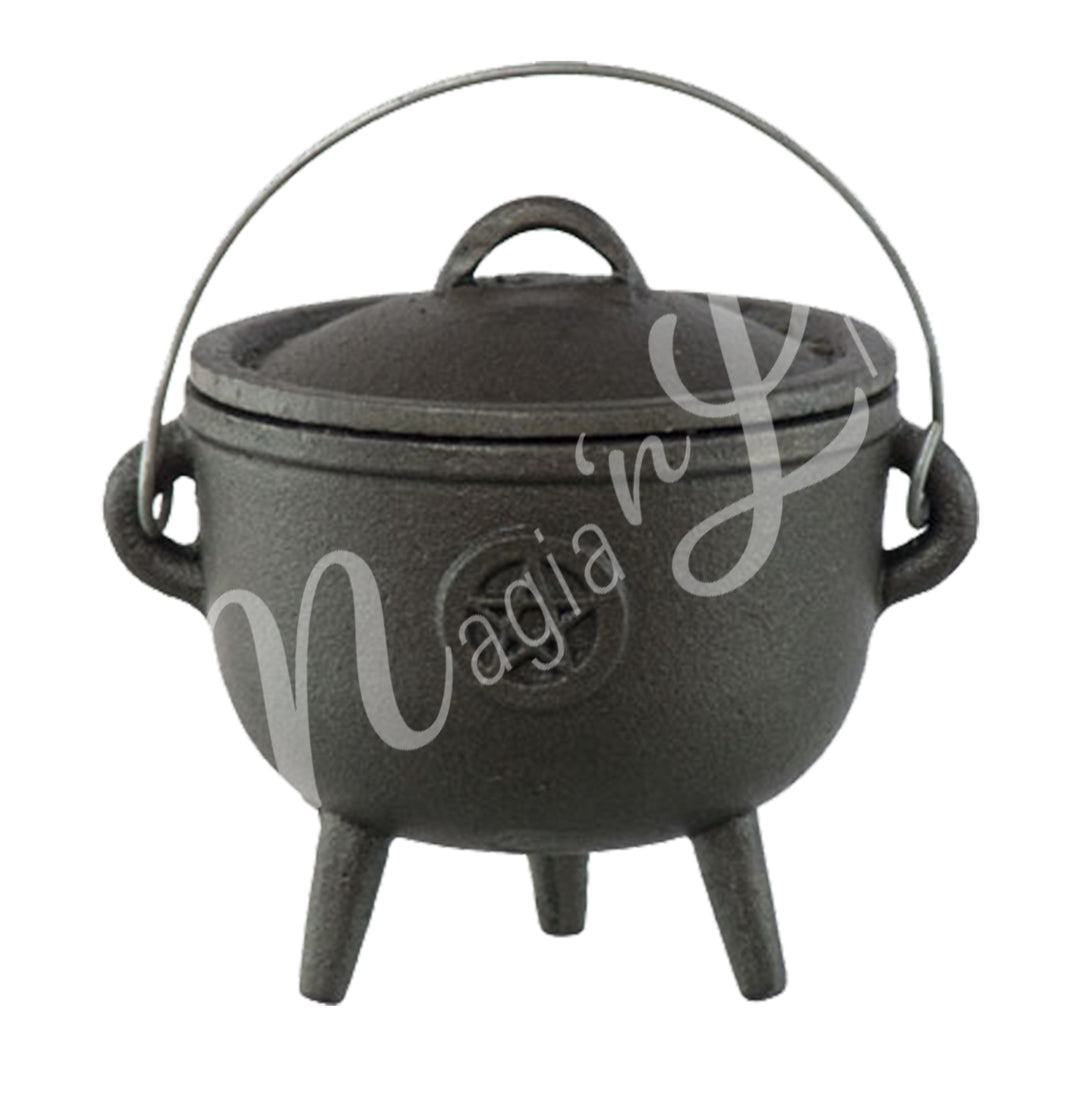 Caldron Cast Iron Pentacle 4.25"dia.