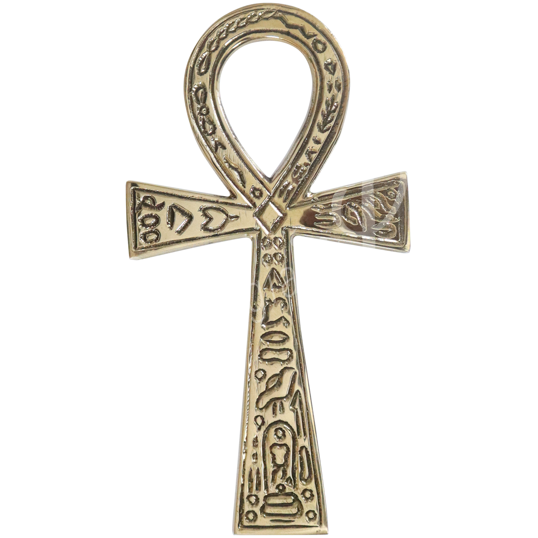 Hanging Large Brass Ankh