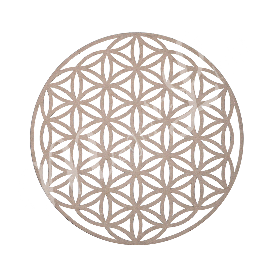 Wall Plaque Wood Flower of Life