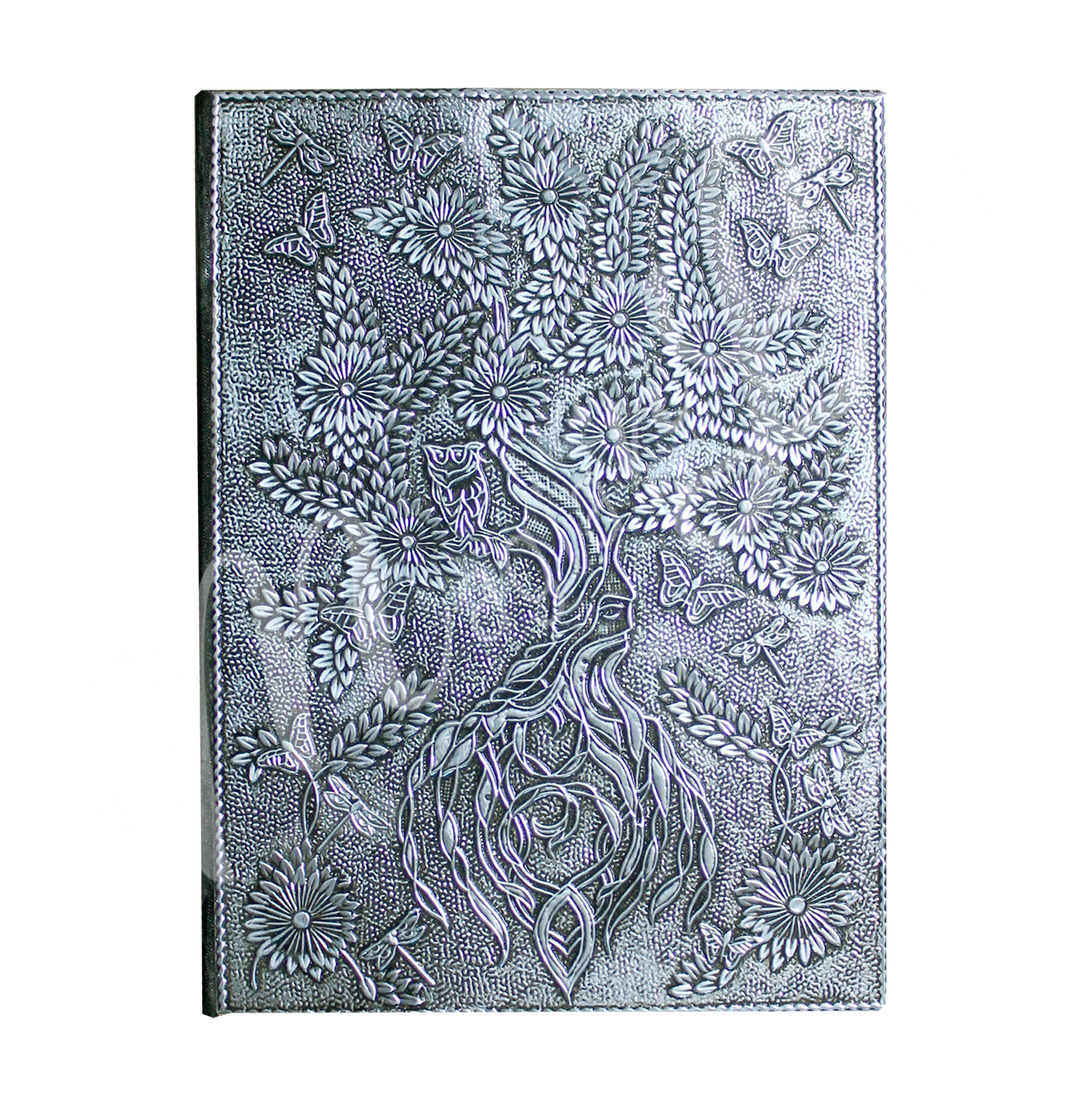 Diario con Cubierta Metálica Árbol de la Vida 5X7"