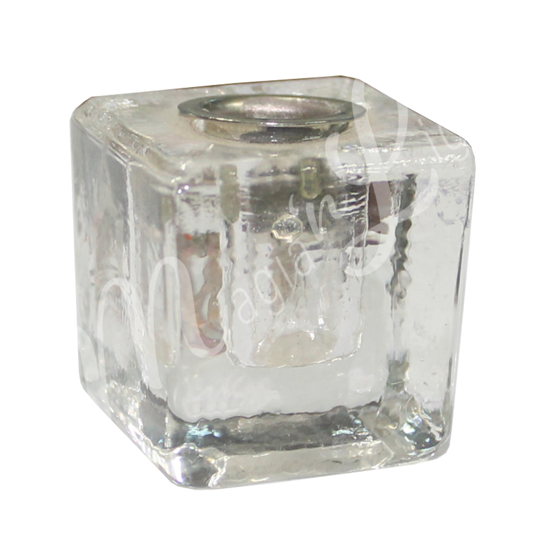 Porta Vela Mini de Vidrio Transparente 1,25"
