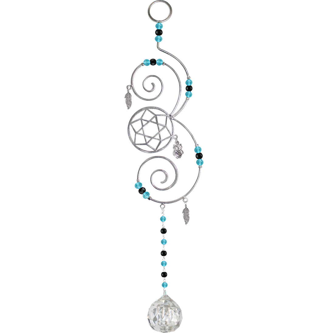 Hanging Dreamcatcher w Crystal