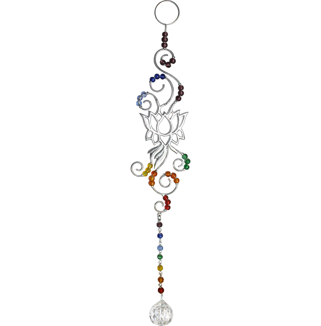 Colgante Loto con Cuentas Chakra