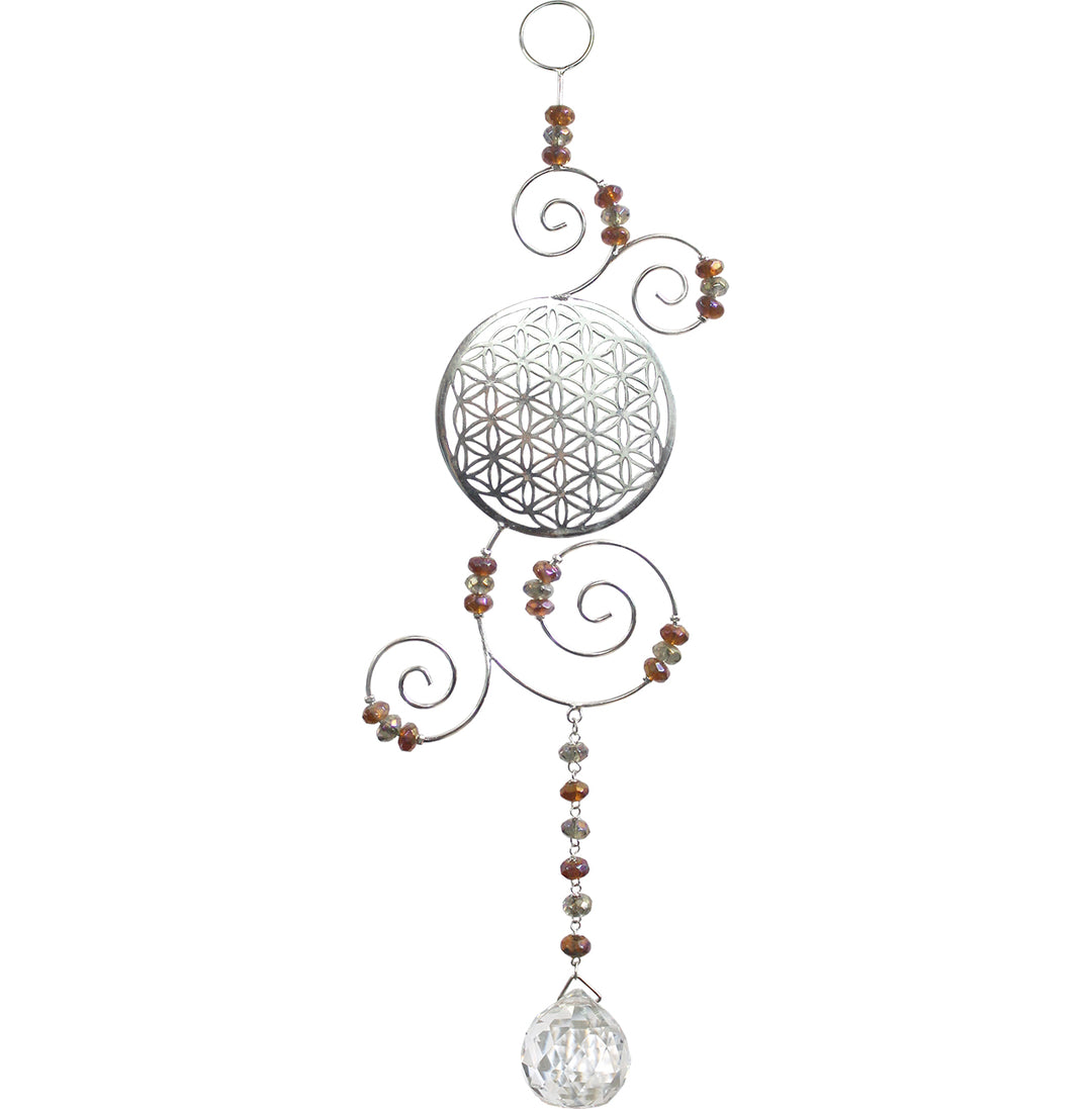 Colgante Flor de la Vida con Cristal