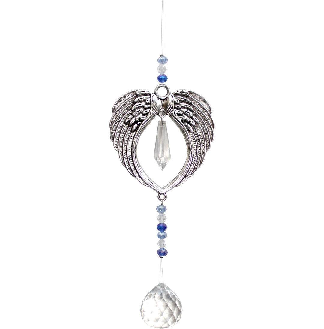 Hanging Angel Wings w Crystal