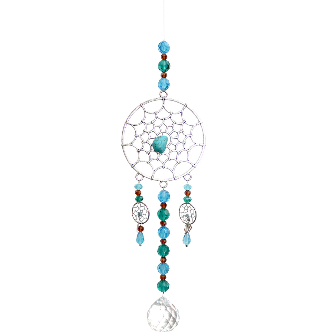 Dreamcatcher w Crystal & Turquoise