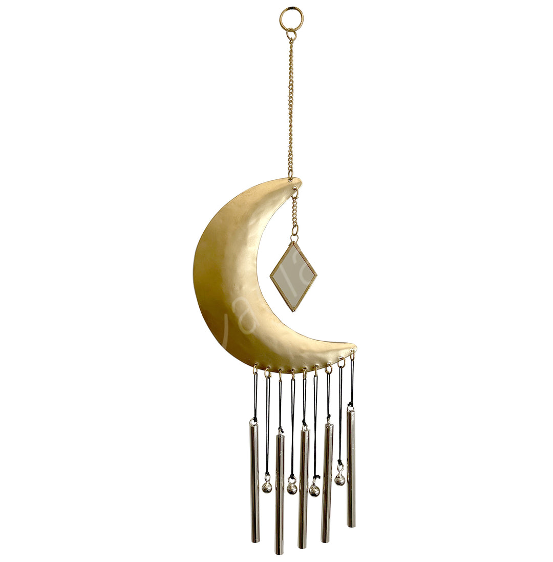 Hanging Moon Crescent Wind Chime