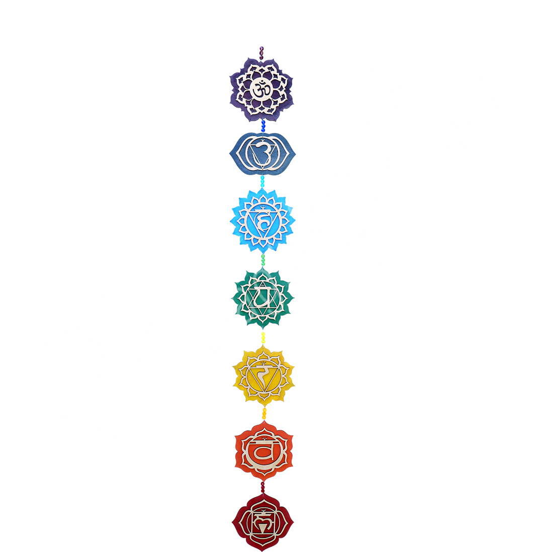 Hanging Laser Cut Wood Chakras