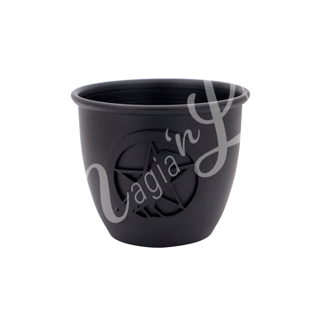 Smudge Pot Cast Iron Raven & Pentacle 3.5"