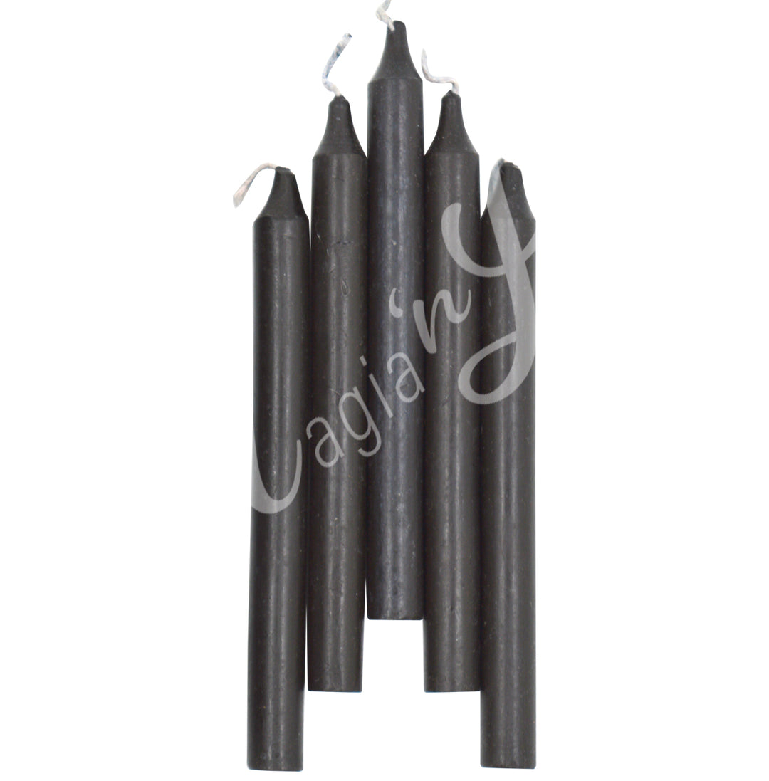 Mini Candle Unscented Black