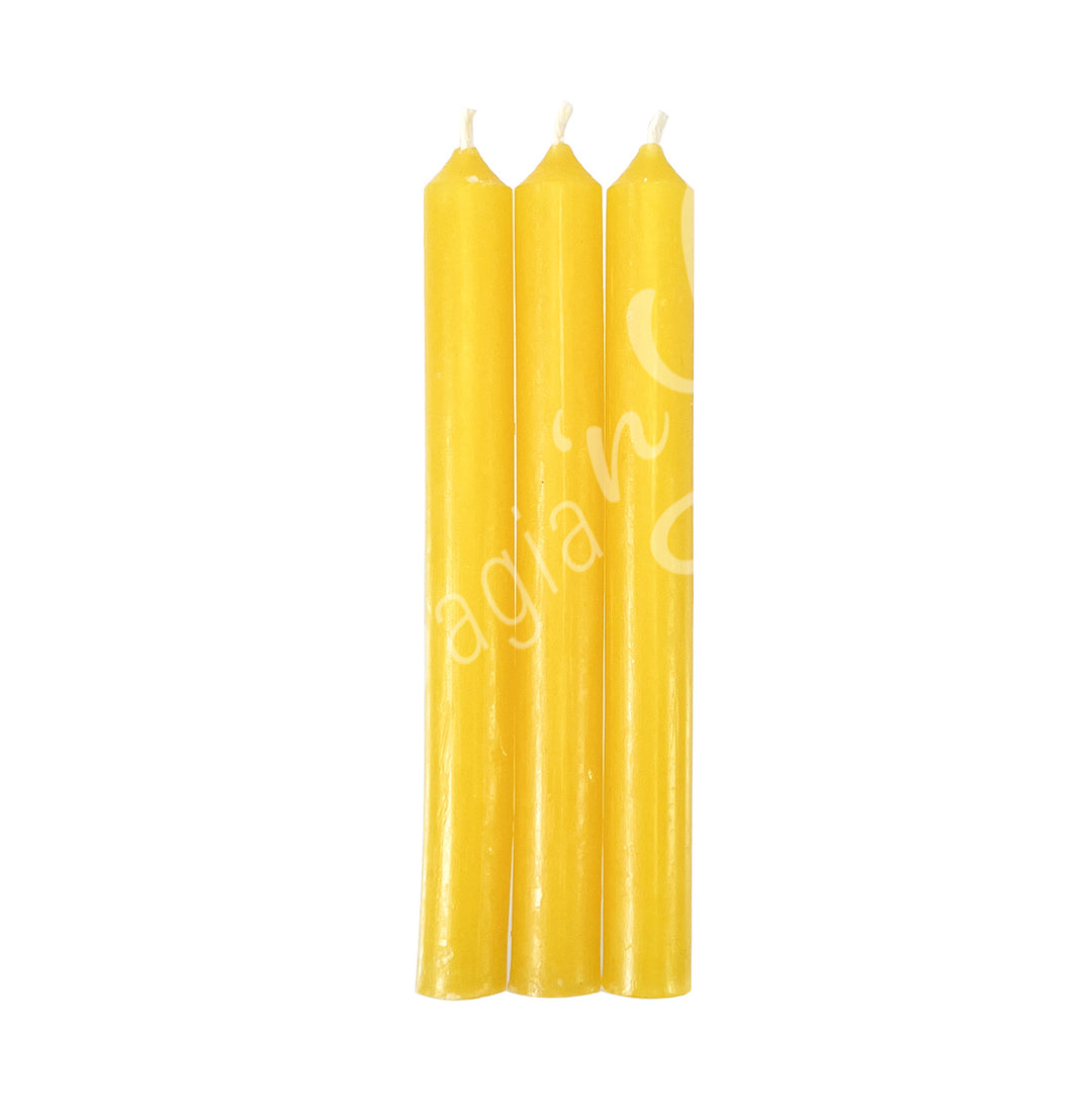 Mini Candle Unscented Yellow