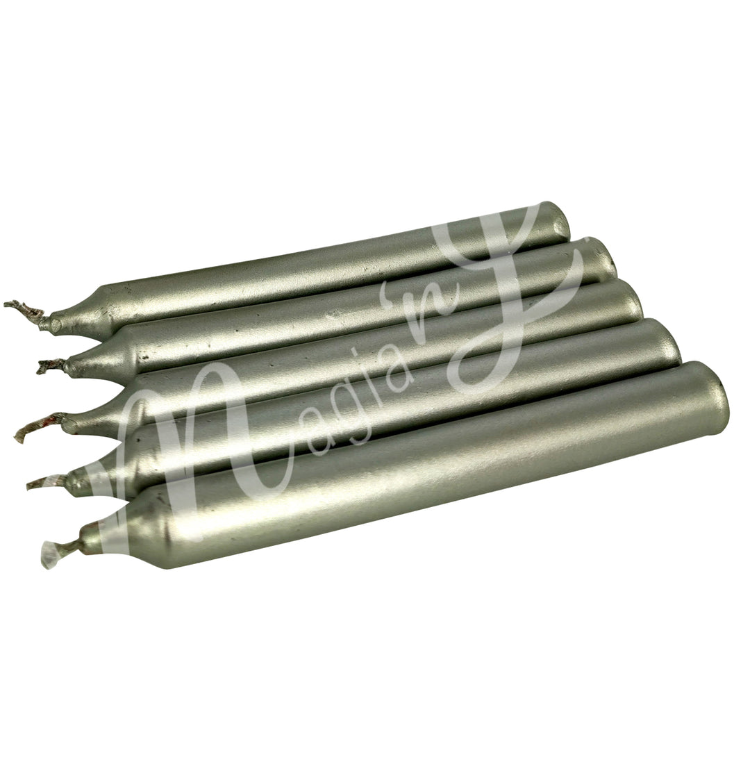 Mini Candle Unscented Metallic Green