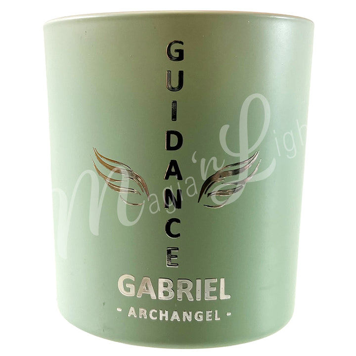 ARCHANGEL GABRIEL CANDLE BERGAMOT FOR GUIDANCE 2.75"Dia. X 3"H