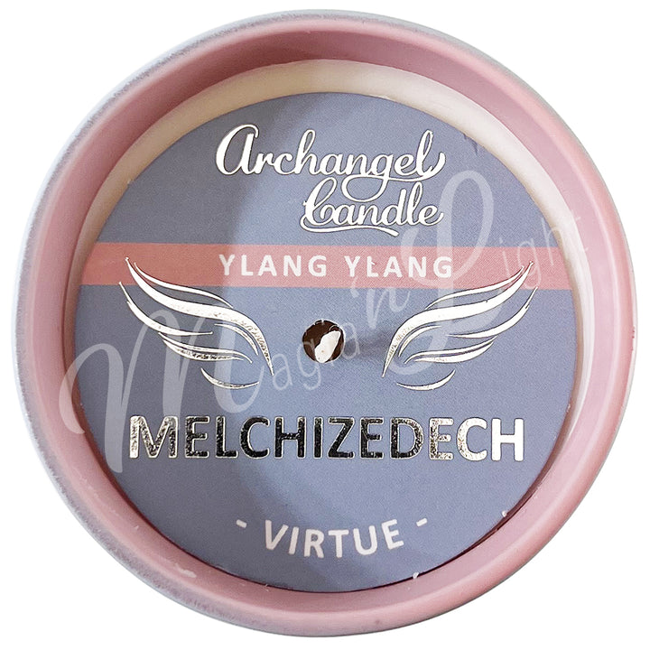 ARCHANGEL MELCHIZEDEK CANDLE YLANG YLANG FOR VIRTUE 2.75"DIA X 3"