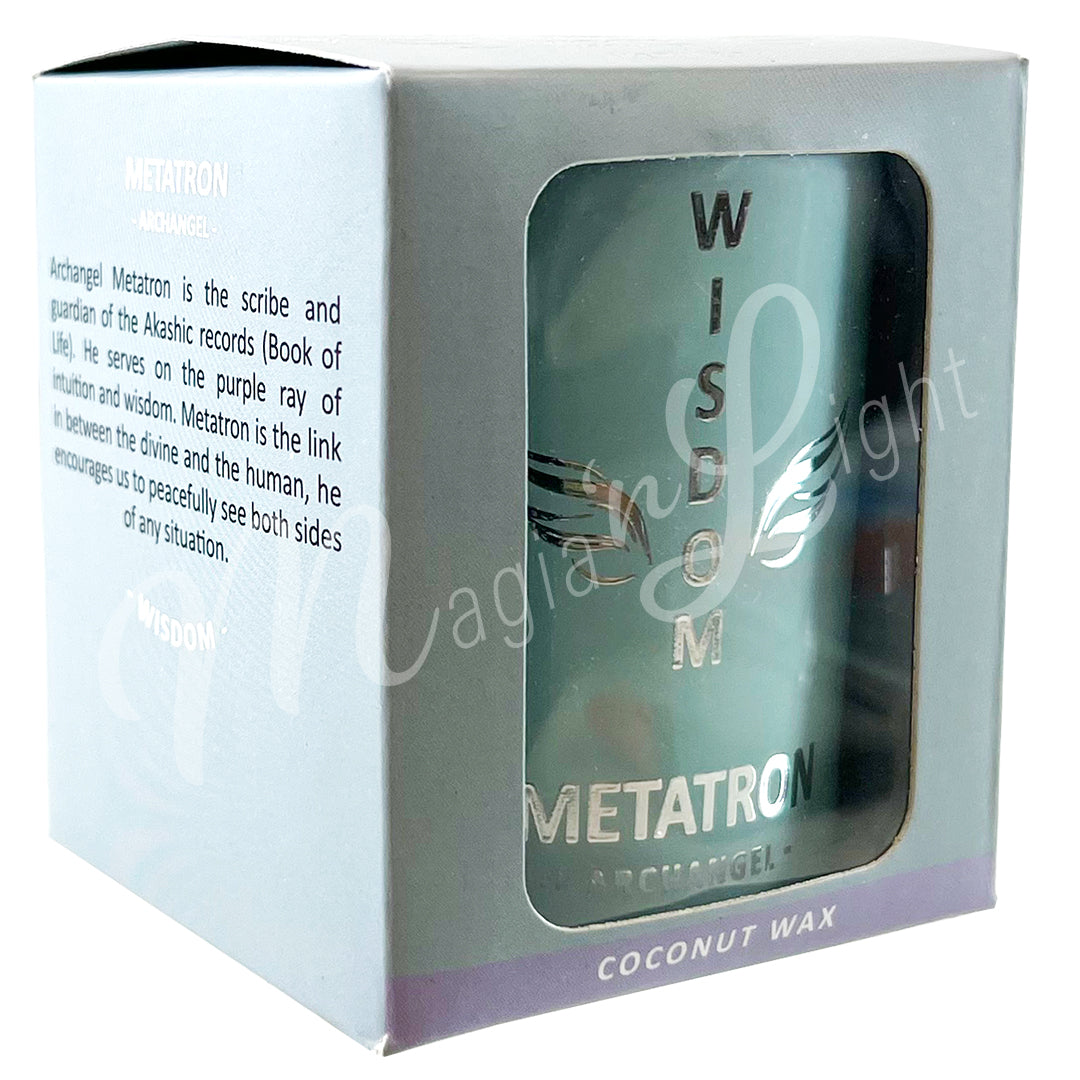 ARCHANGEL METATRON CANDLE VETIVER FOR WISDOM 2.75″DIA X 3″H