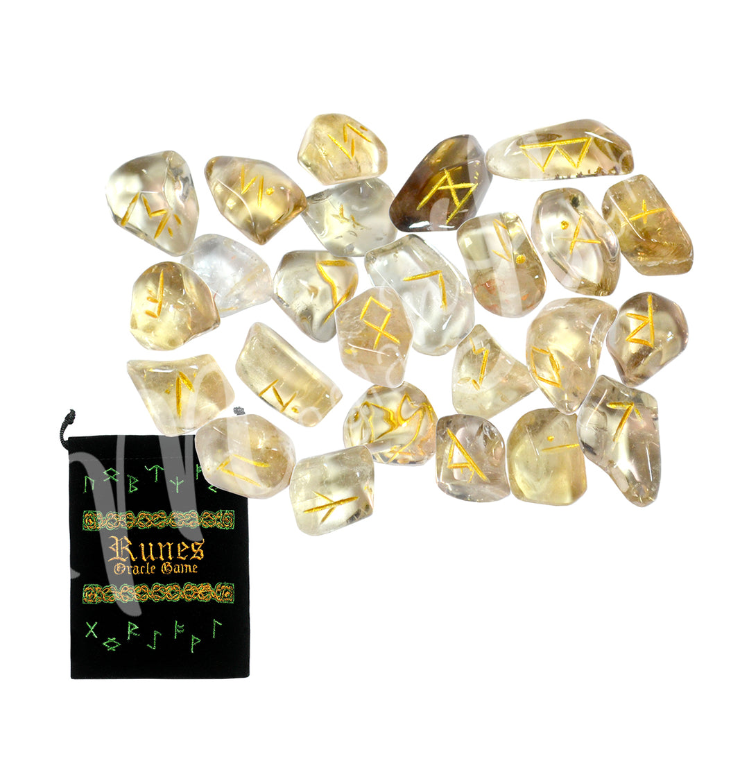 Rune Set Natural Citrine