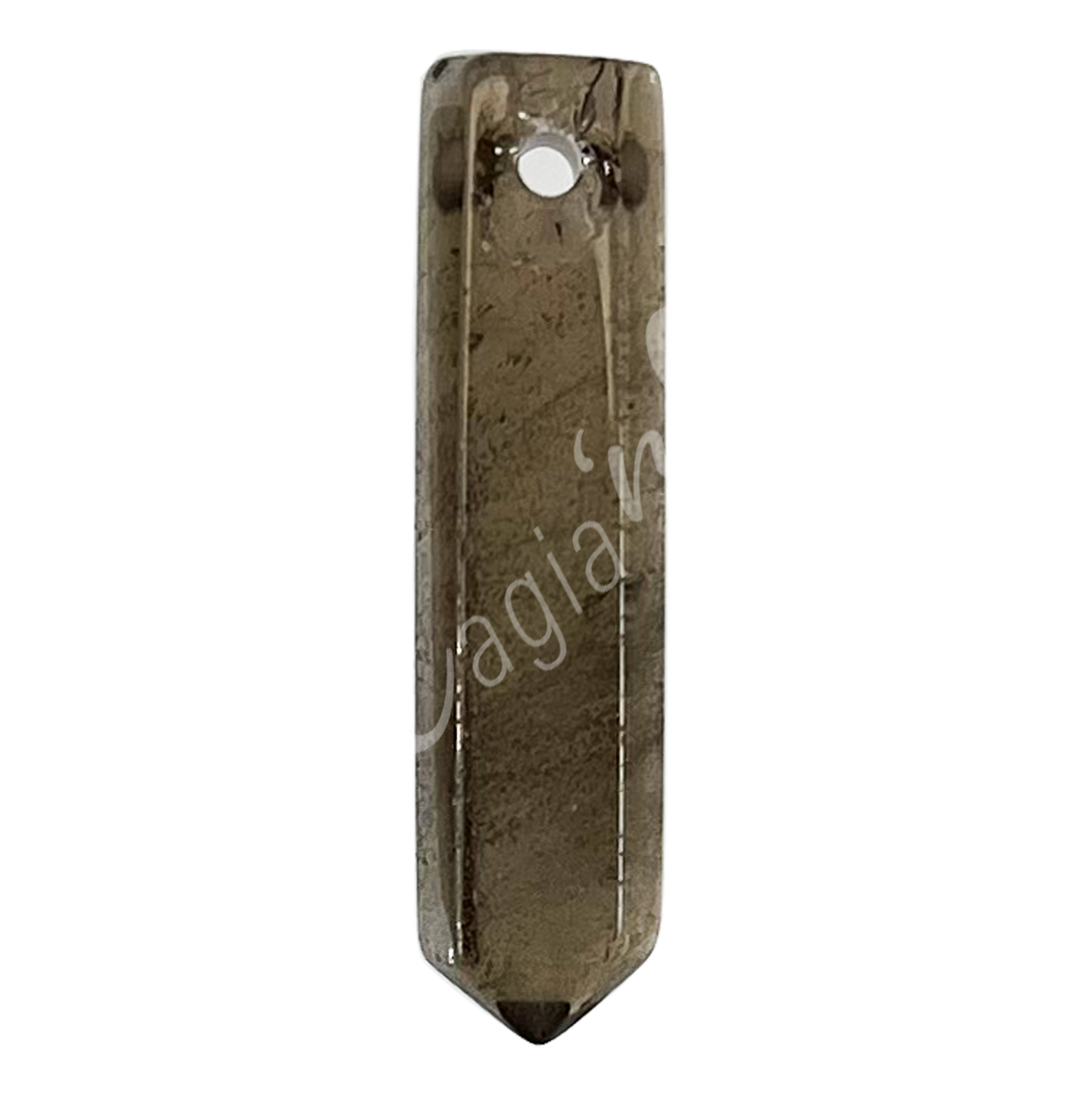 Pendant Point Smoky Quartz 6 Sides 1.25″