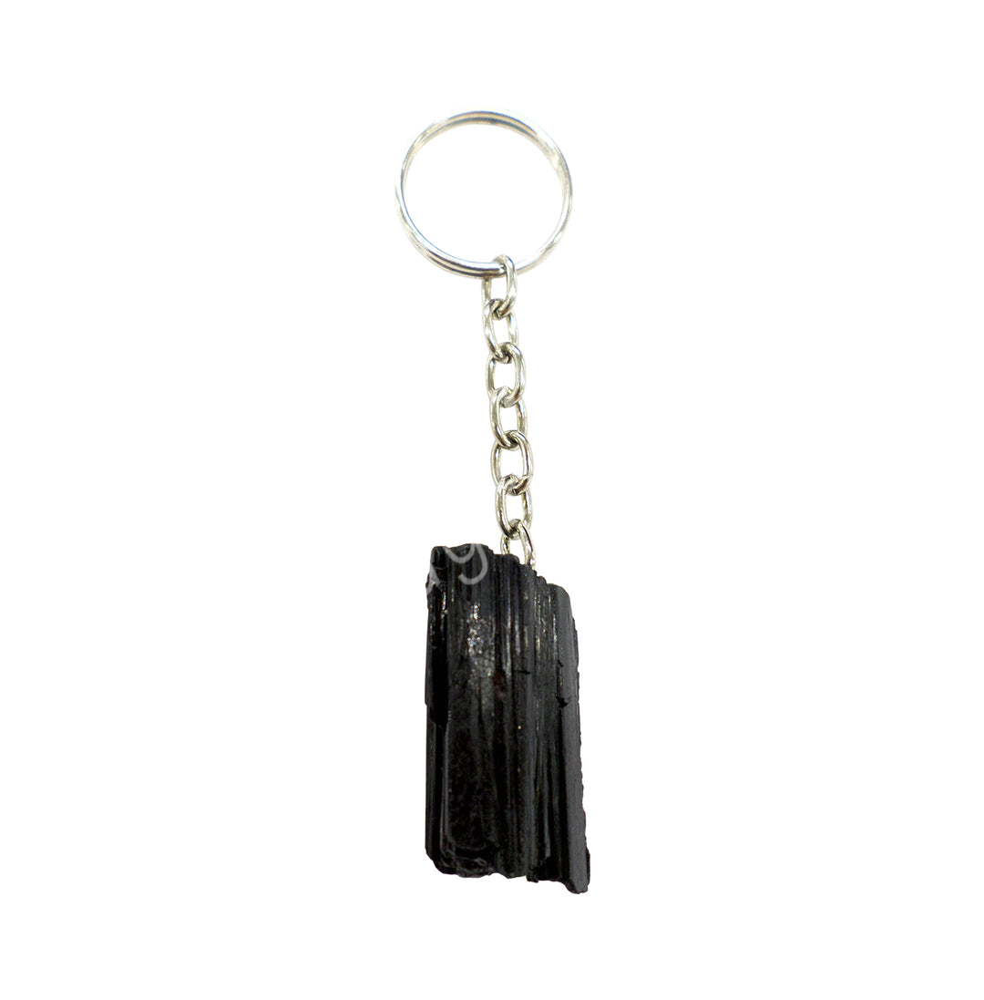 Keychain Black Tourmaline 3.5-4"L
