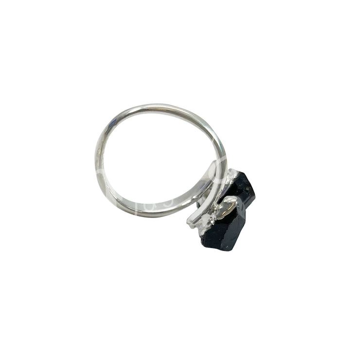Ring Black Tourmaline Adjustable