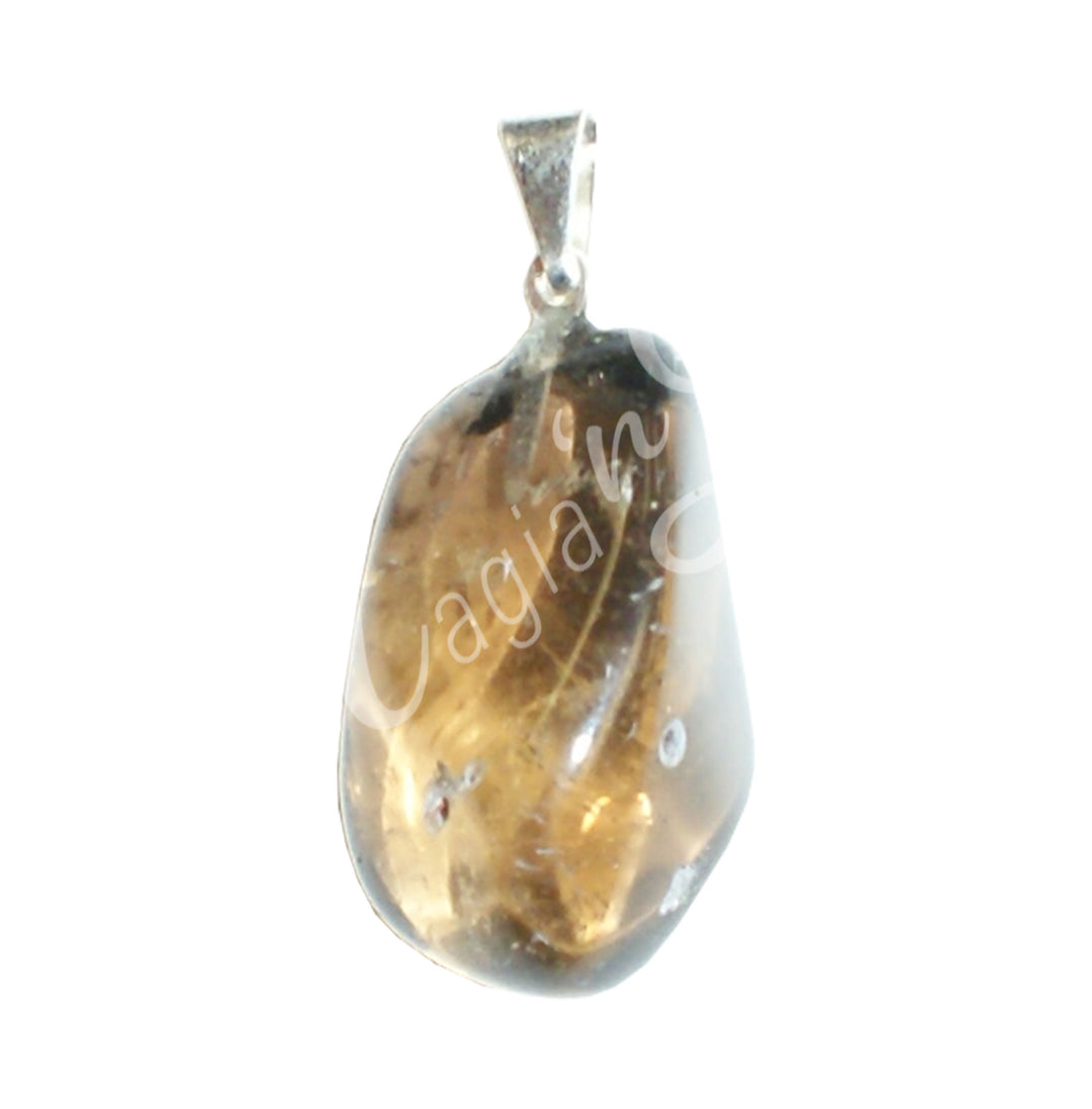 Pendant Tumbled Stone Smoky Quartz 1.25-1.75″