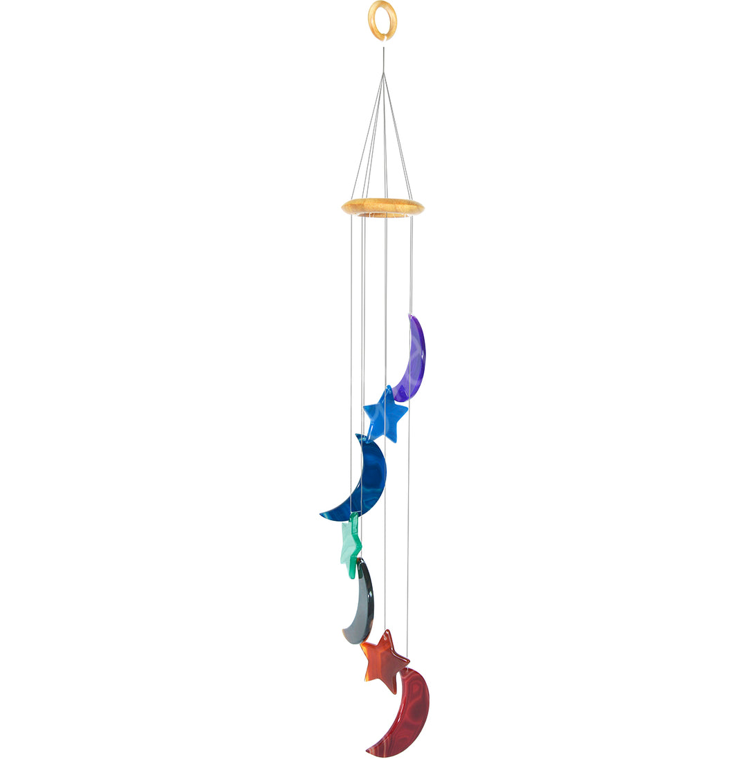 Hanging Agate Stars & Moons Chakras