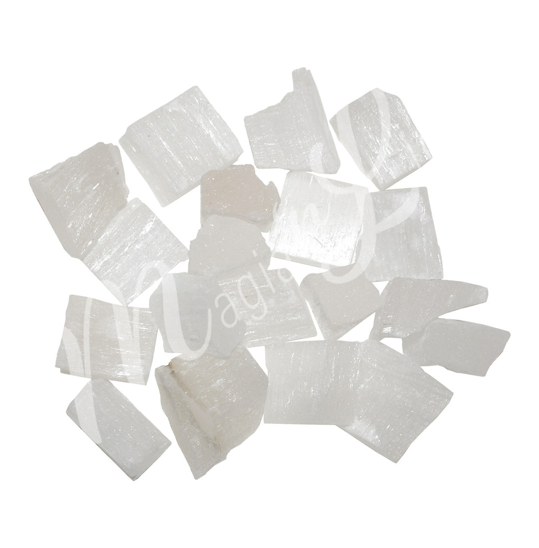 Rough Selenite Mini Cubes 1"
