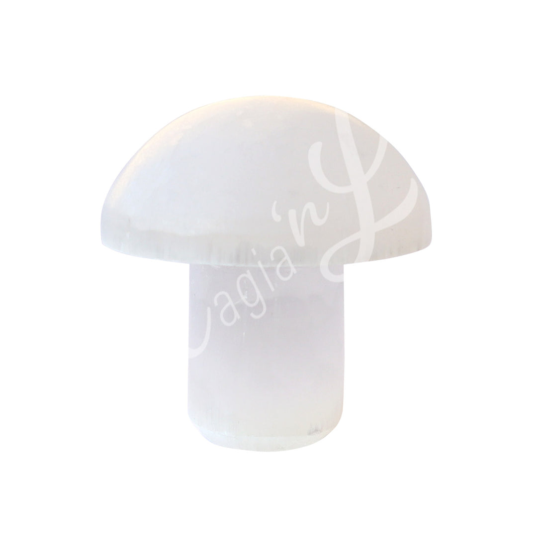 Massager Mushroom Selenite 3"