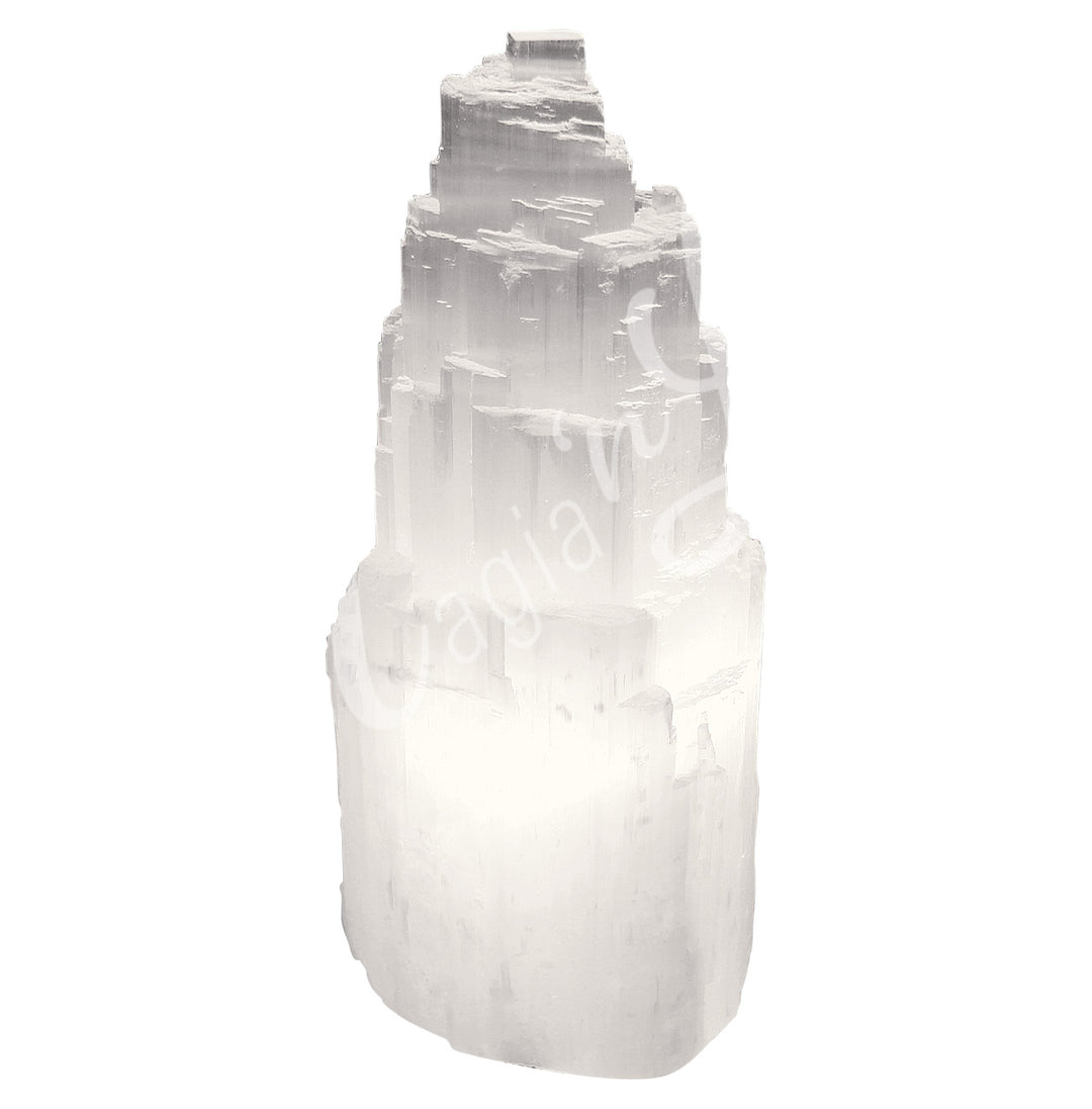 Lamp Selenite 12"h