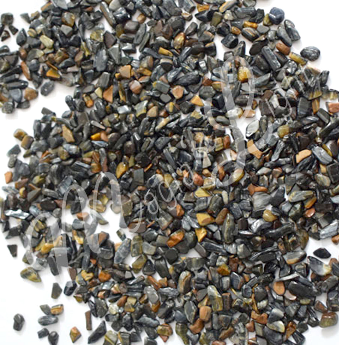 Chips Stones Blue Tiger Eye (0.2 LB) 5-7 mm
