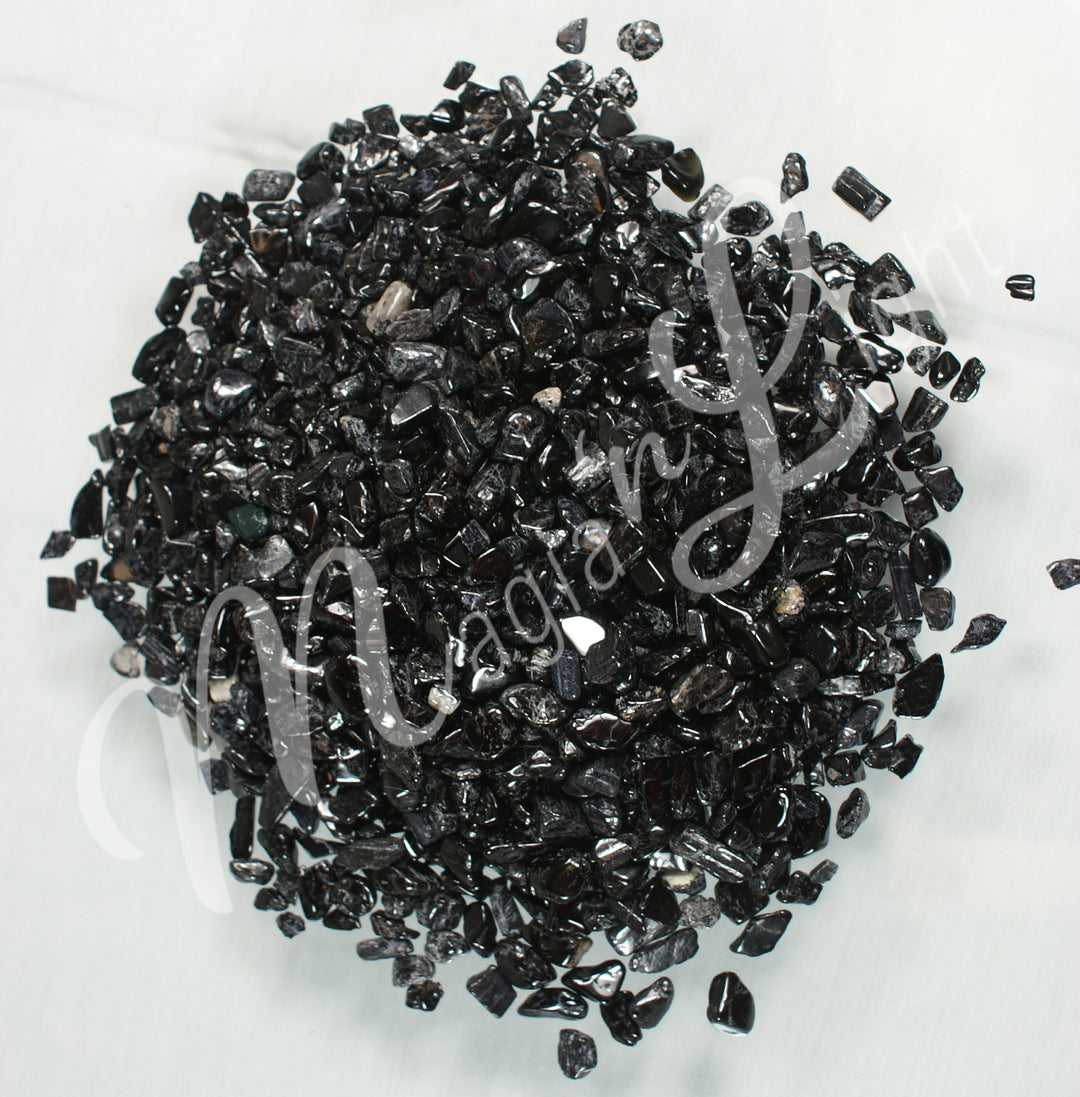 Chips Stones Black Tourmaline (0.2 LB) 6-8 mm