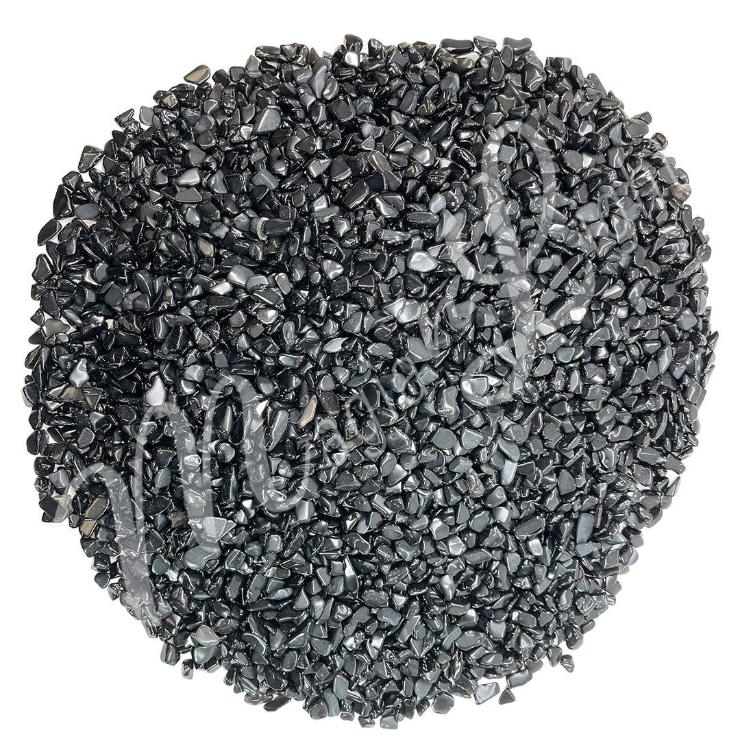 Chips Stones Black Obsidian (0.2 LB) 7-9 mm