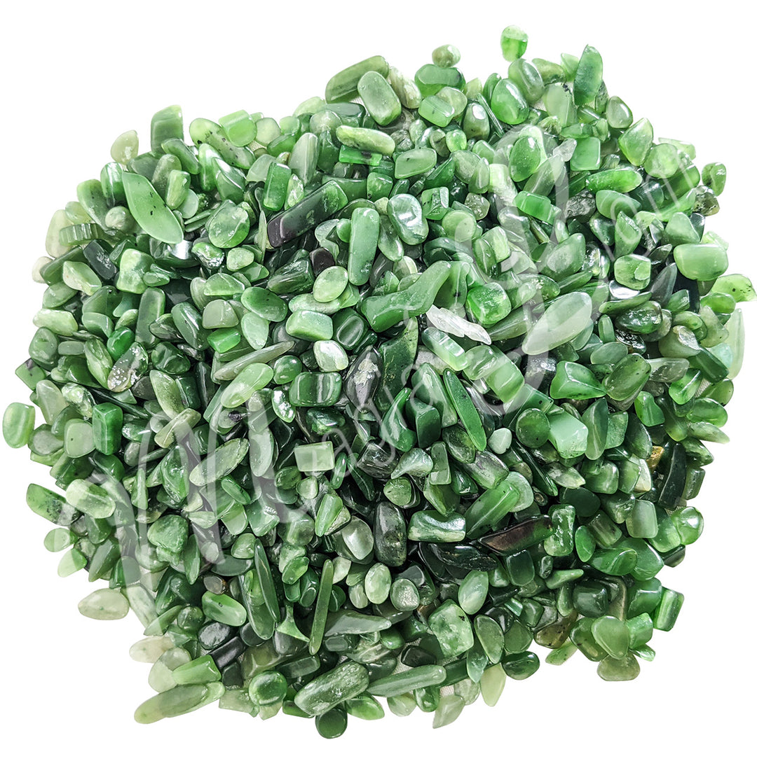 Chips Stones Nephrite Jade (0.2 LB) 5-20 mm