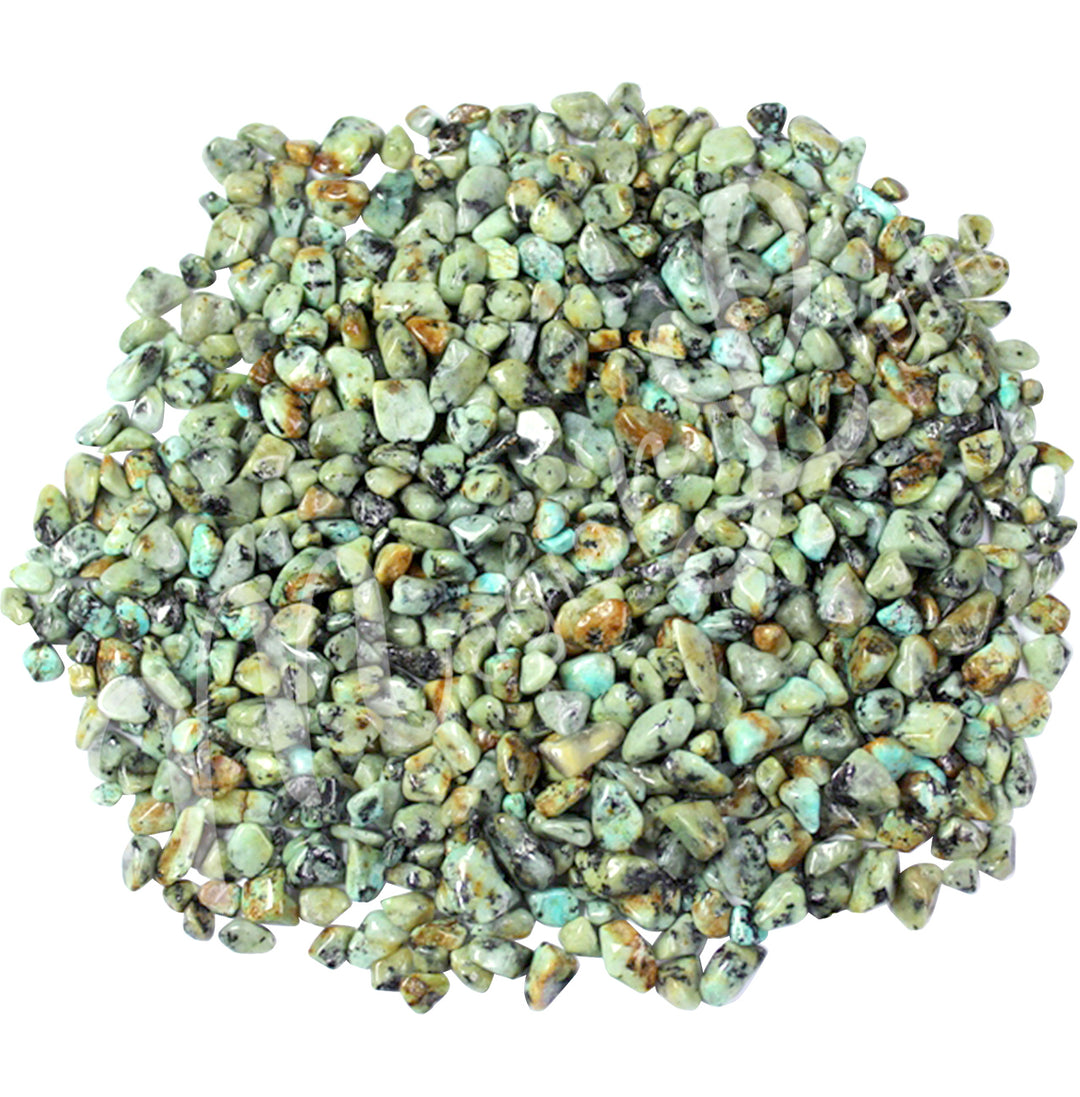 Chips Stones African Turquoise (0.2 LB) 10 mm
