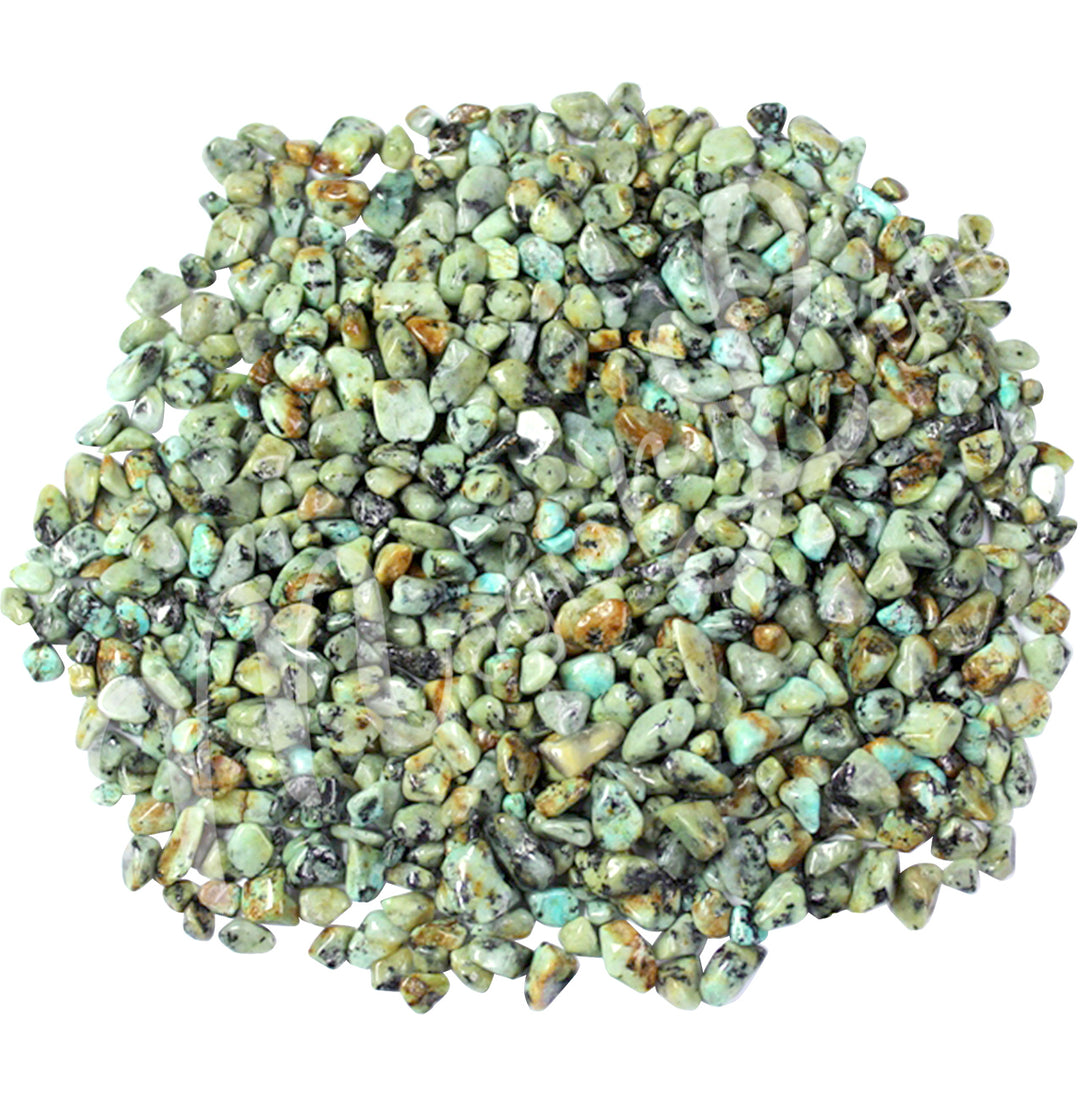 CHIPS STONES TURQUOISE, AFRICAN (0.2 LB) 10 MM