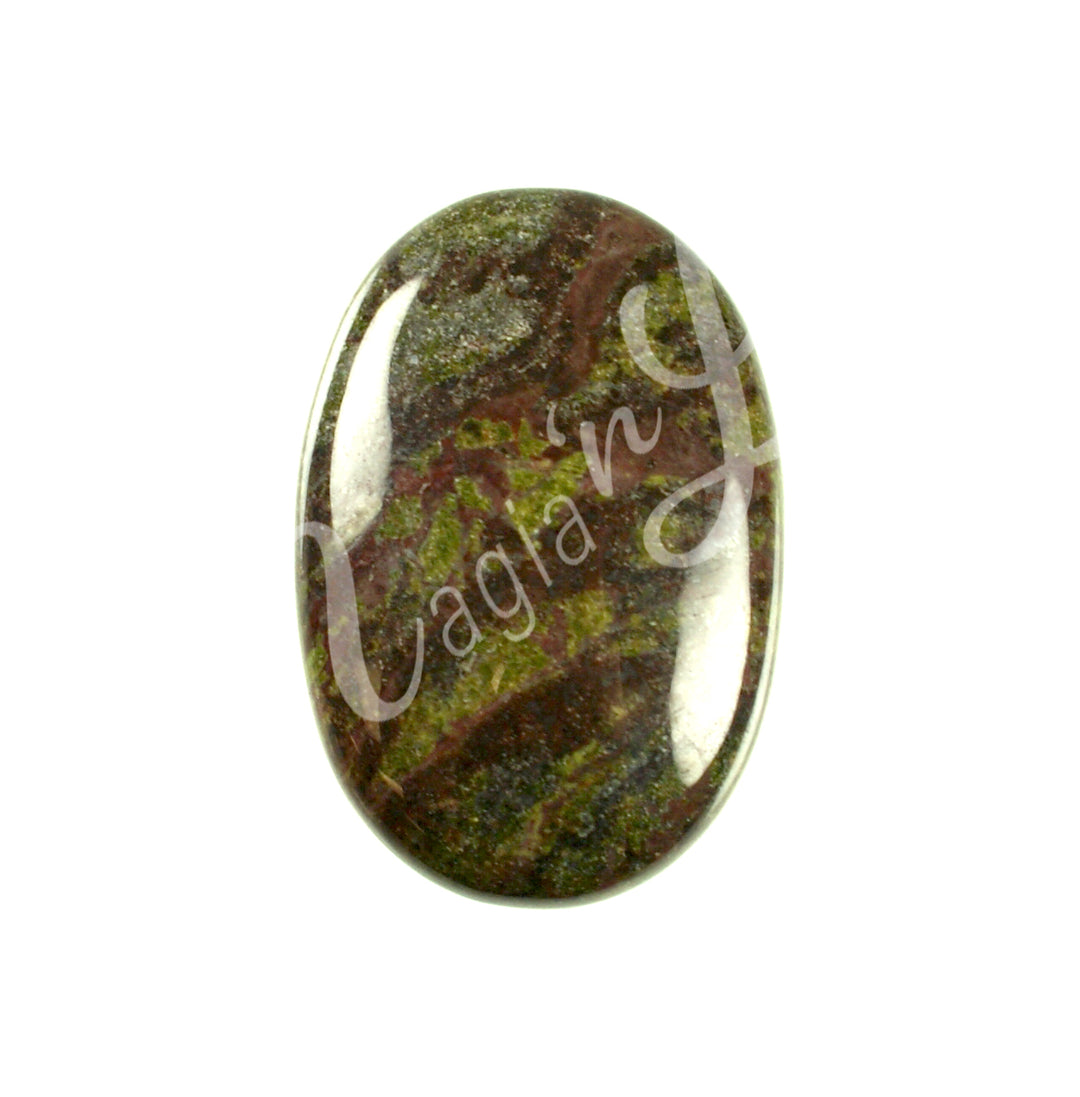 Palm Stone Dragonblood Jasper 1.25 X 1.75″