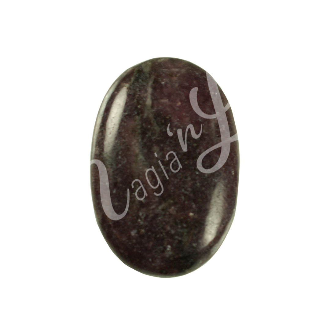 Palm Stone Lepidolite 1.25 X 1.75″