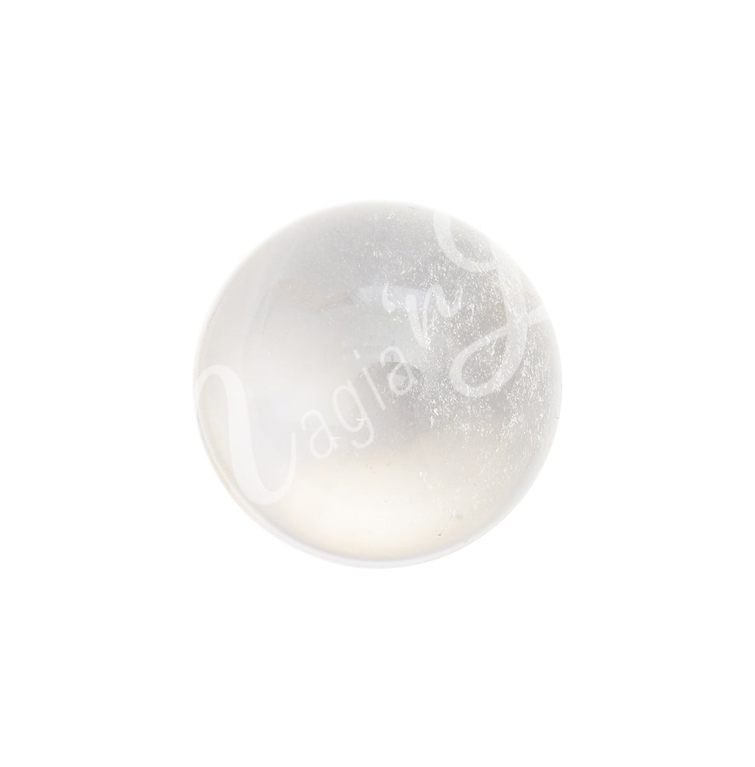 A sphere made of crystal quartz.