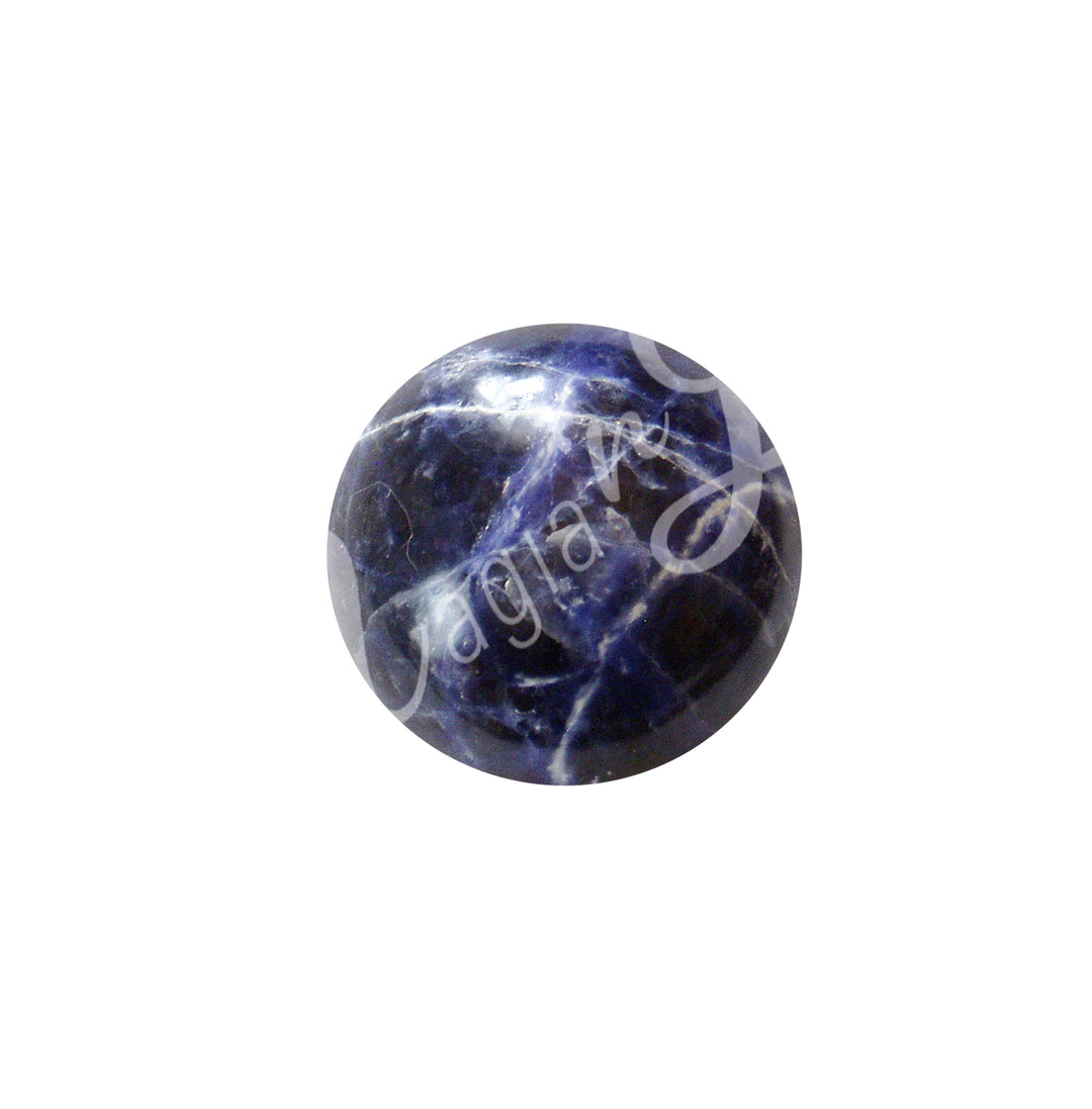 A sphere made of sodalite.