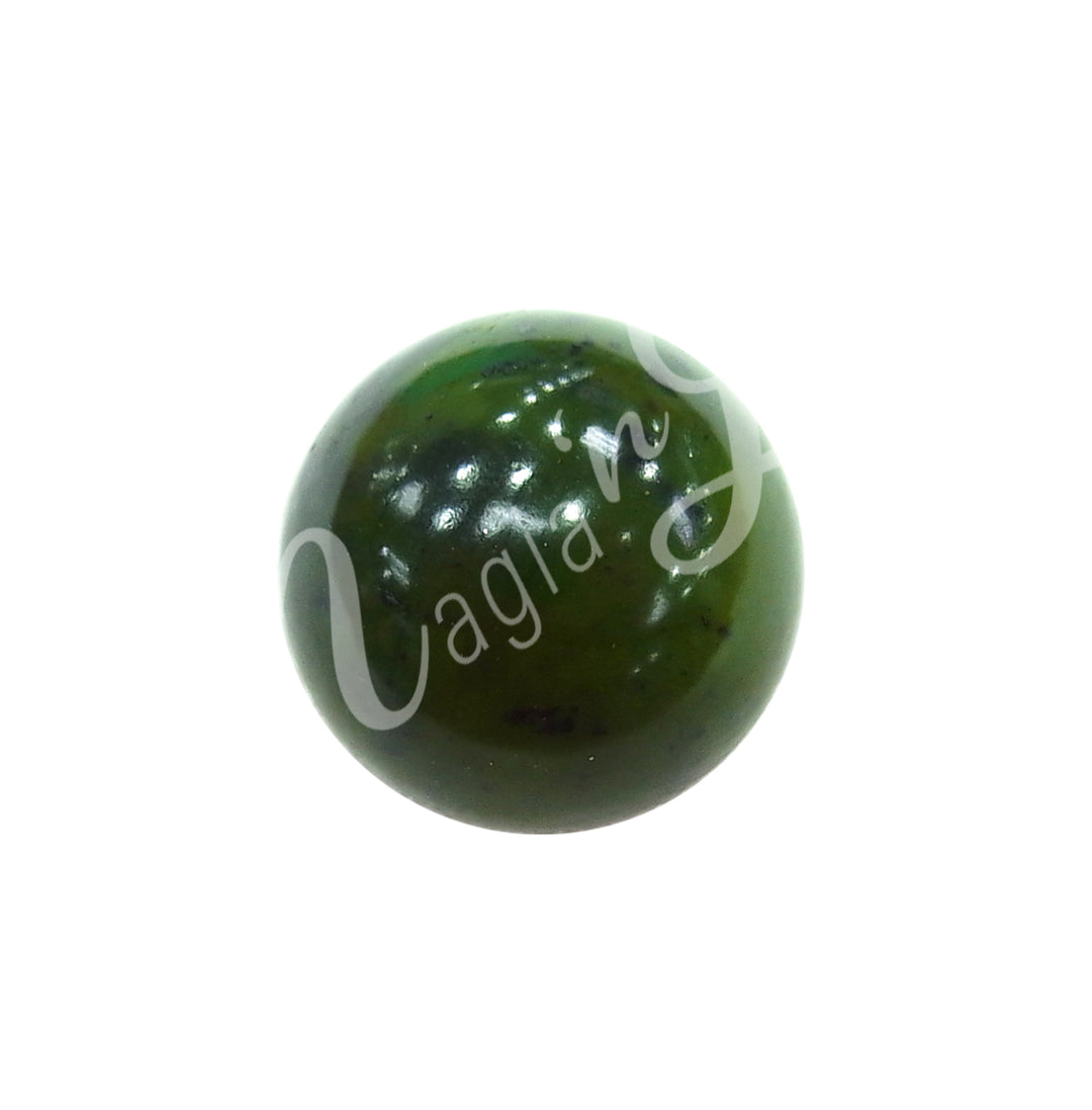 A sphere made of Green Serpentine.
