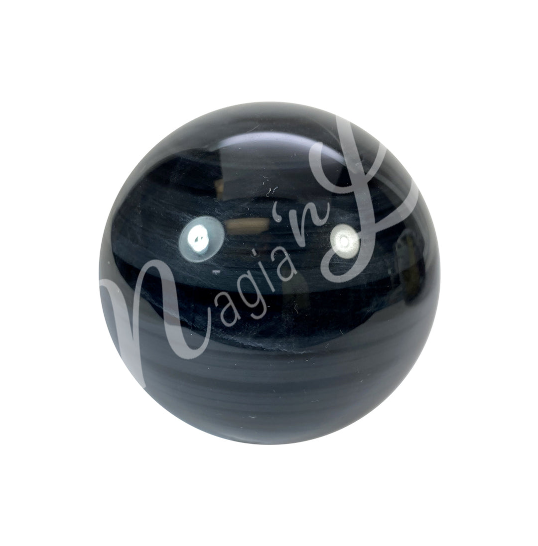 Sphere Obsidian, Silver Sheen 2.75"