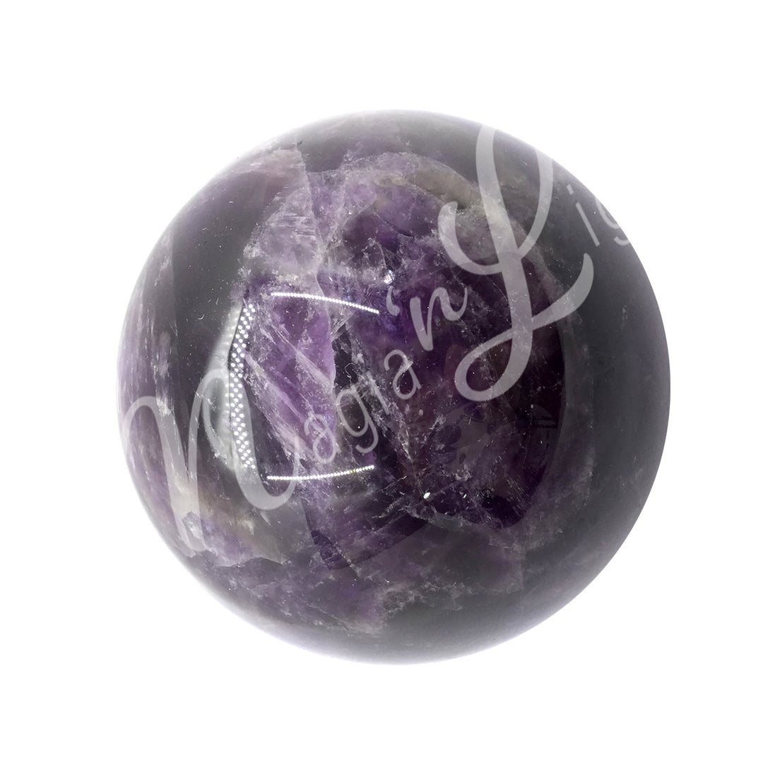 A sphere made of amethyst b.