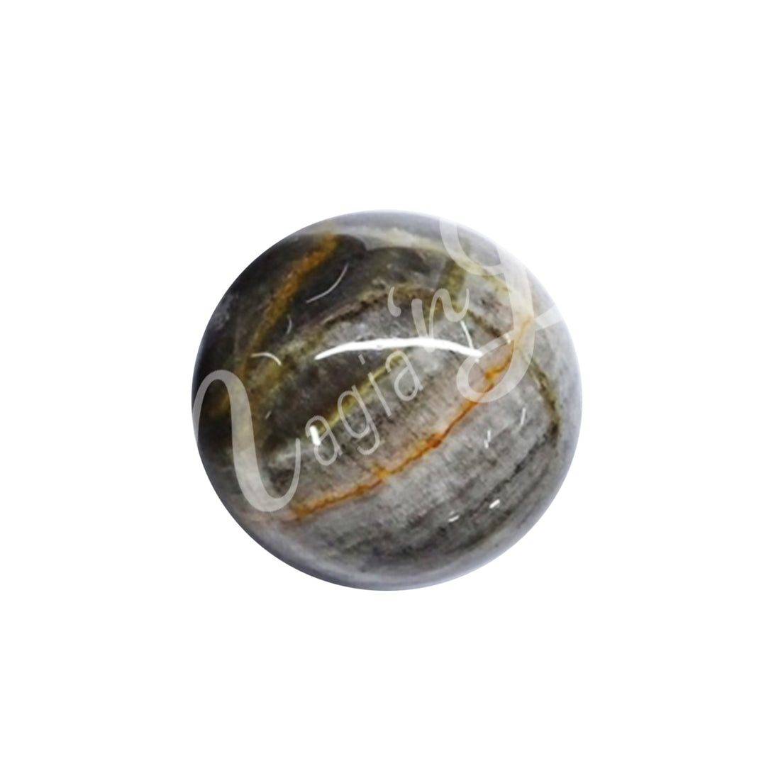 SPHERE ONYX WITH STRIPES 1.5"