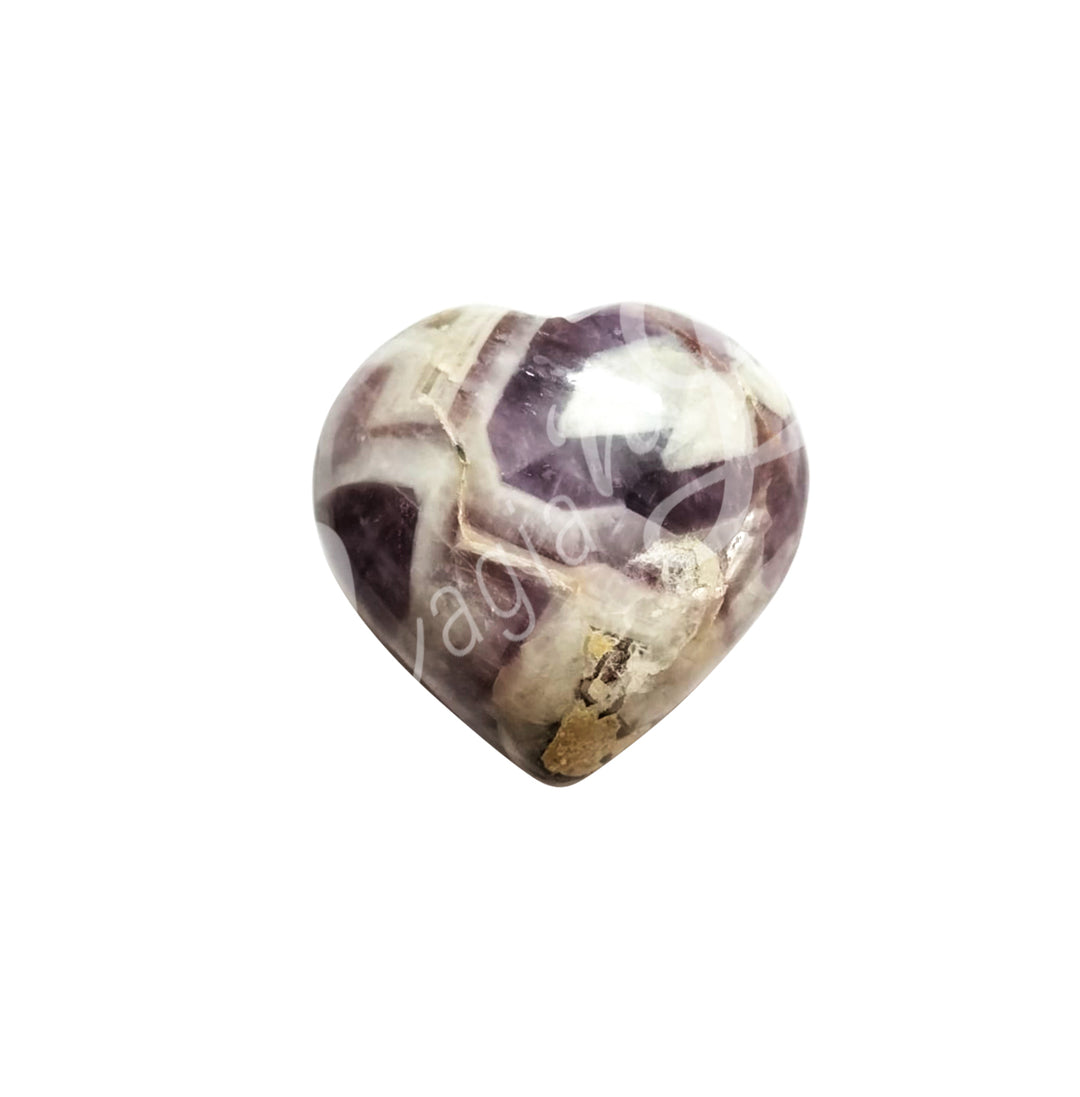 Heart Chevron Amethyst 1.5 X 1.75"