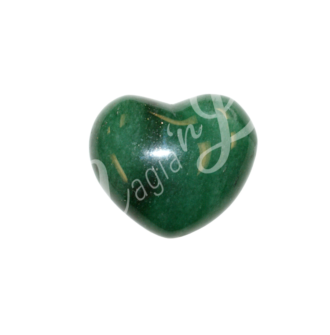 Heart Green Aventurine 1.5 X 1.75″