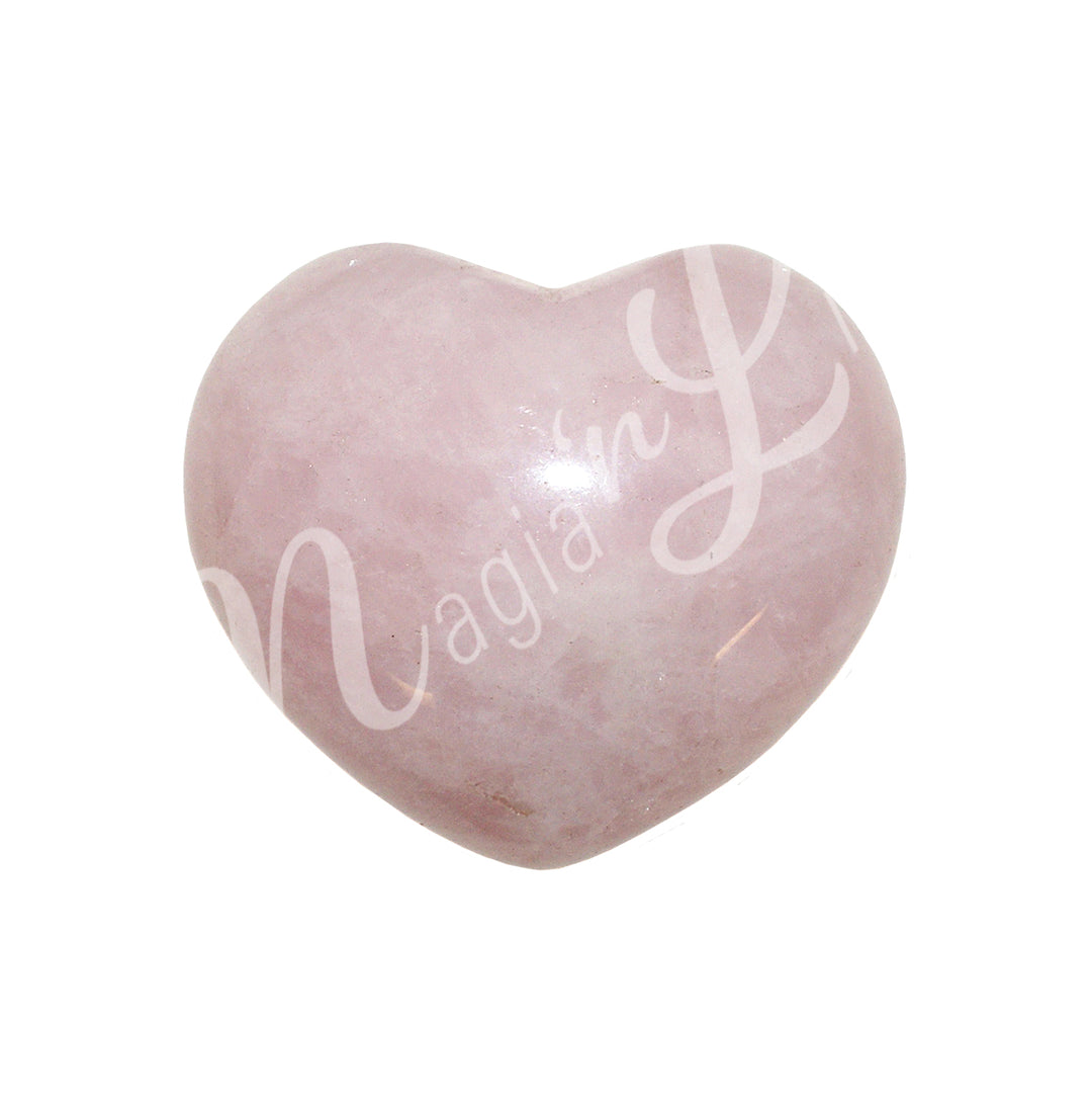 Heart Rose Quartz 1.5 X 1.75"