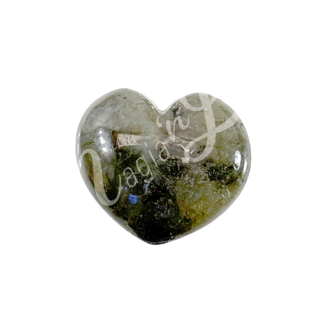Heart Labradorite 1.5 X 1.75″