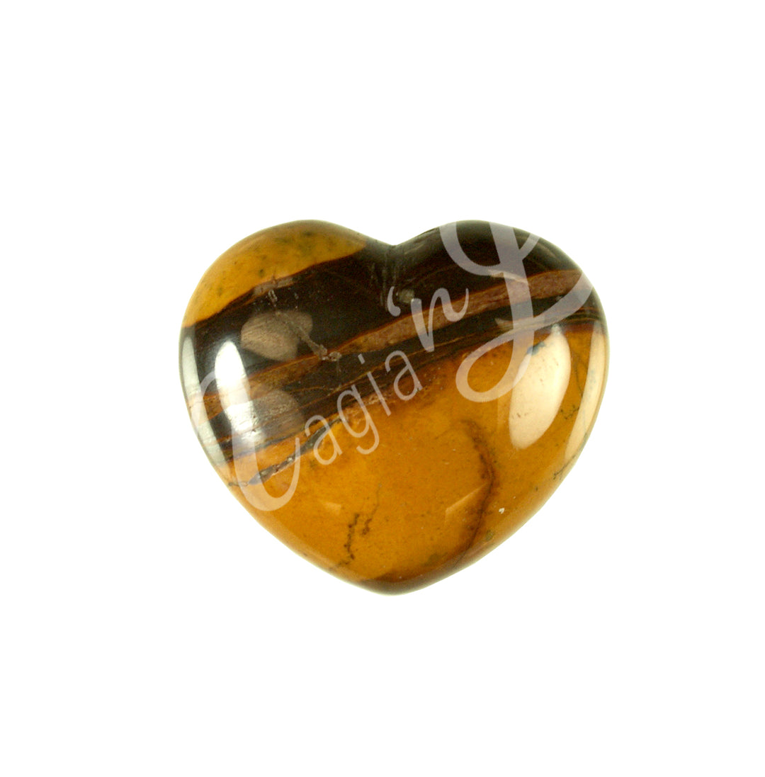 Corazón de Jaspe Desierto Atardecer 1,5 x 1,75″