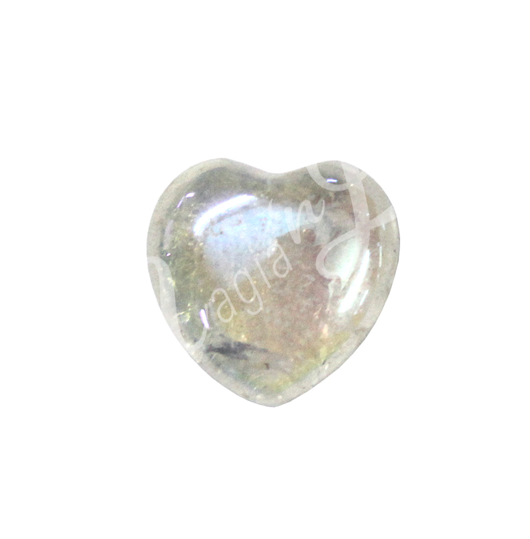 Corazón de Cuarzo Aura Ángel 1″ X 0,5″