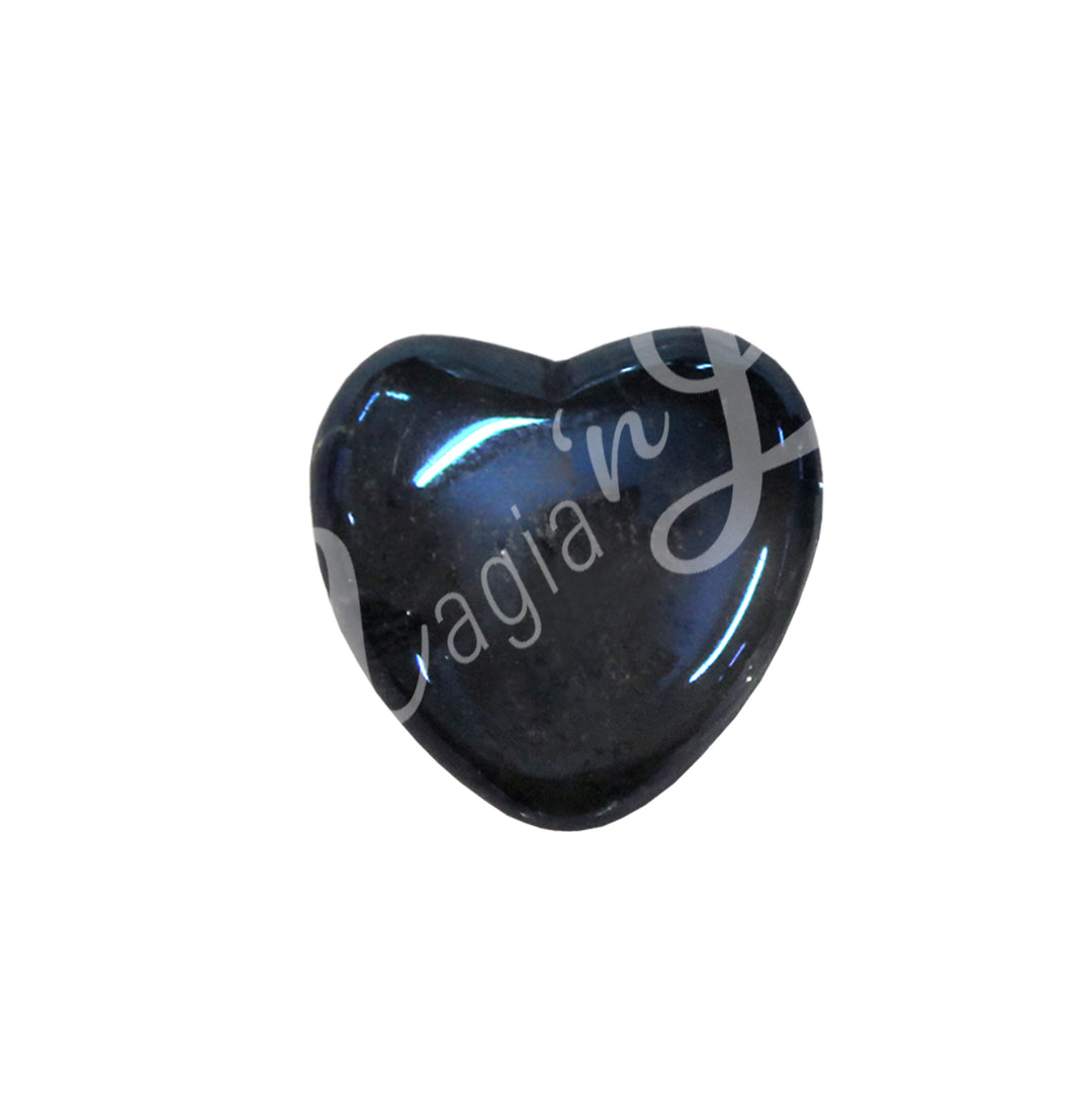 Heart Dark Blue Aura Quartz AB 1 X 0.5″